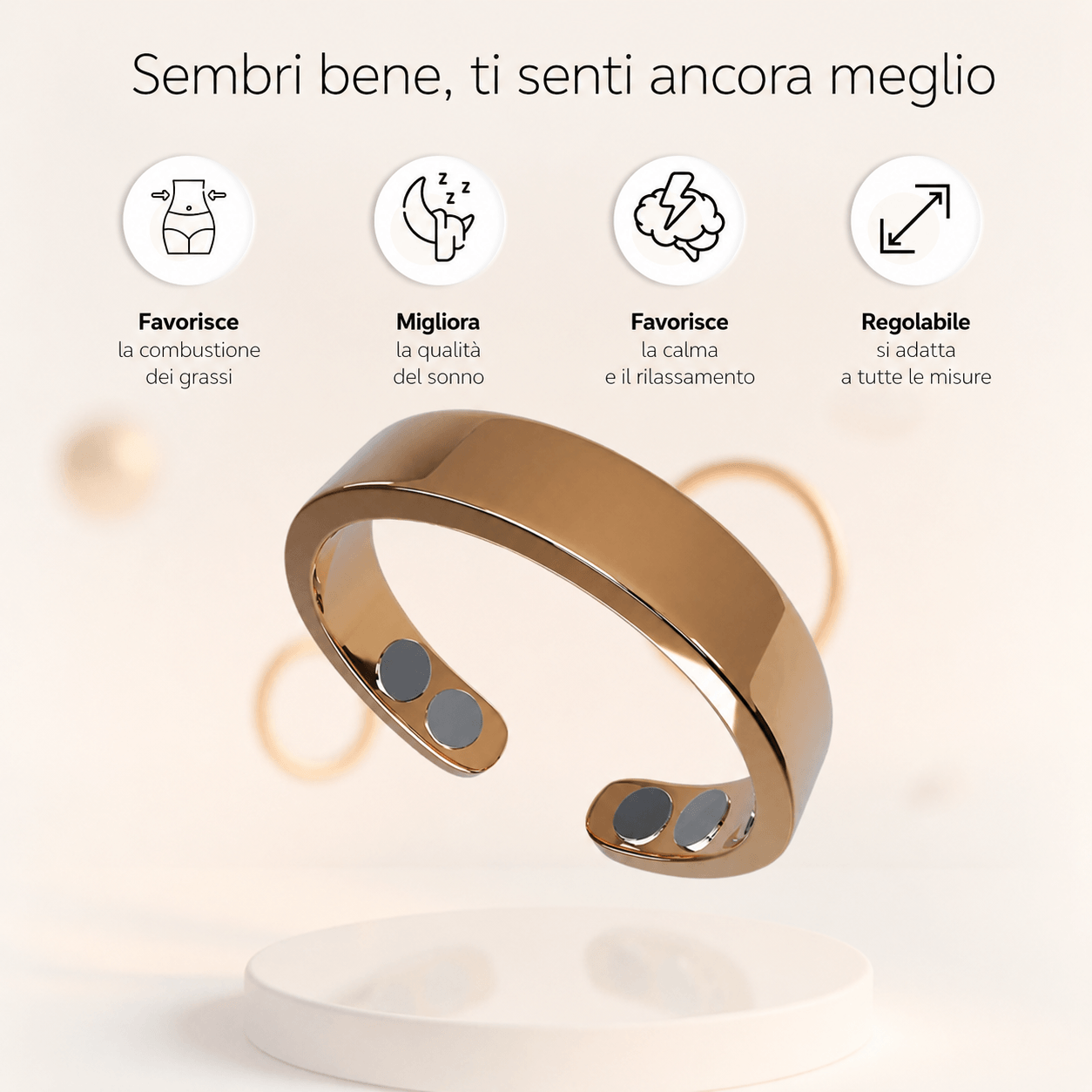 Healring™ Anello magnetico per agopressione