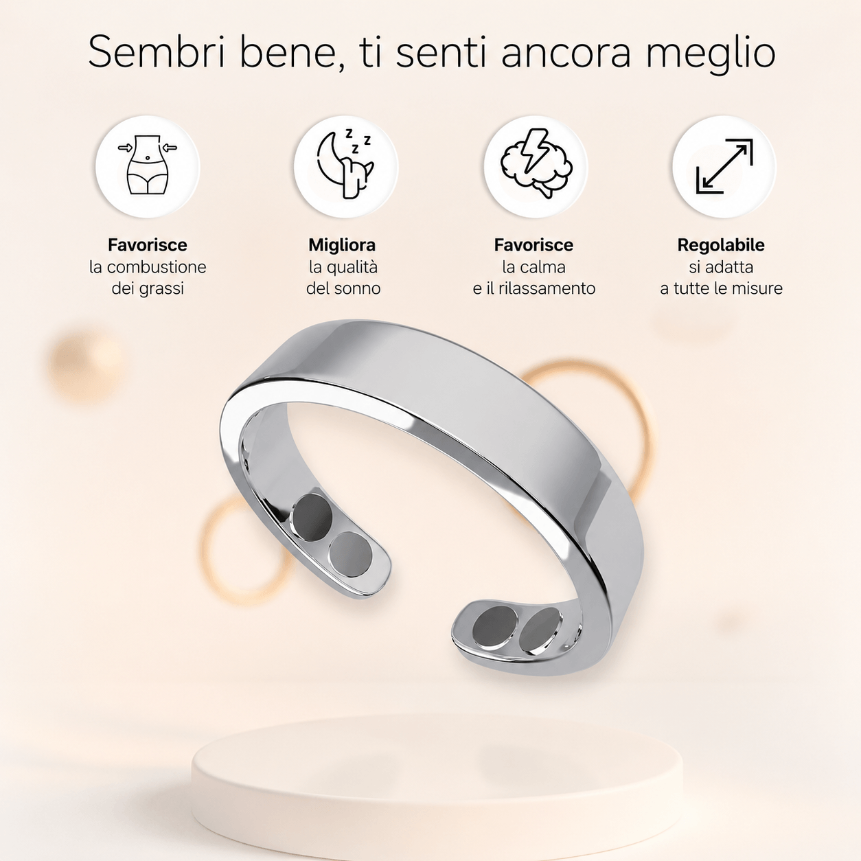 Healring™ Anello magnetico per agopressione