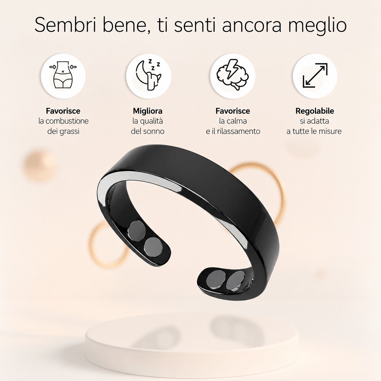 Healring™ Anello magnetico per agopressione